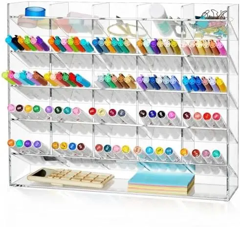 Acrylic Pen and Marker Organizer for 300 Markers