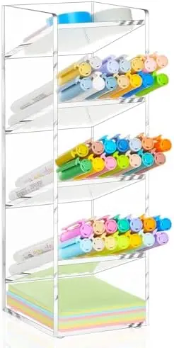 Acrylic Pen and Marker Organizer for 50 Markers