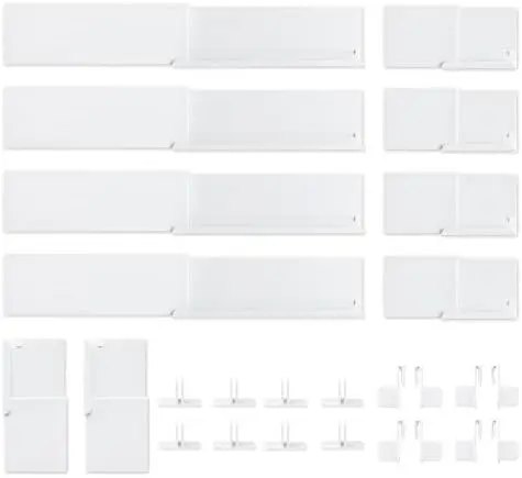 Adjustable Drawer Dividers for Small & Junk Drawers - Standard Kit