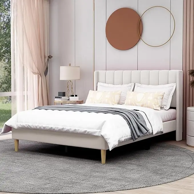 AGARTT Upholstered Platform Bed Frame Full Size