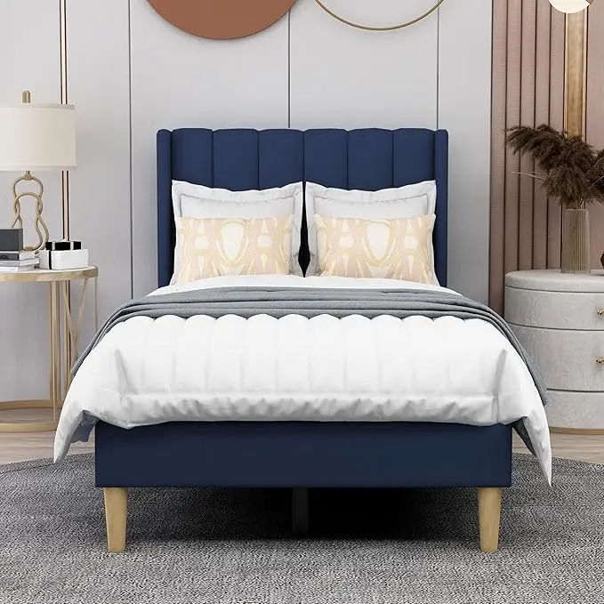 AGARTT Upholstered Platform Bed Frame Twin Size