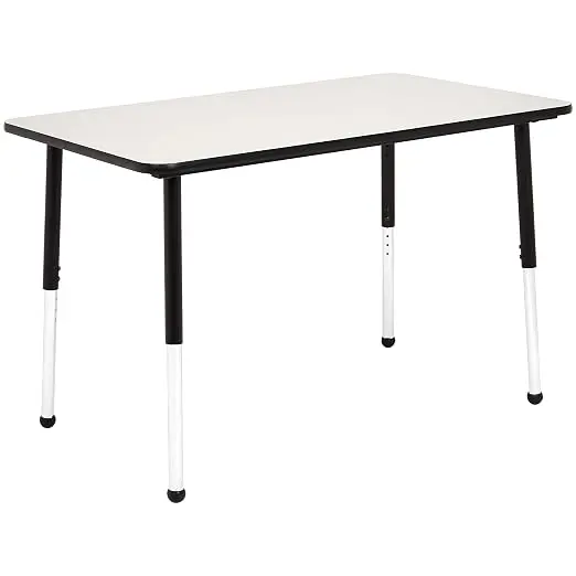 Amazon Basics Adjustable Height Rectangular Classroom Activity Table, Writing
