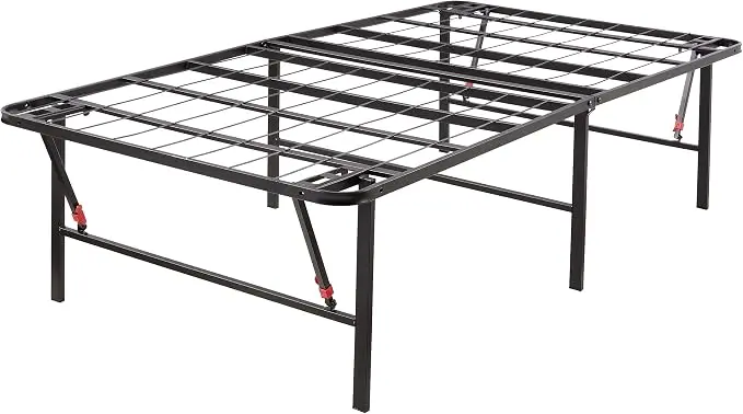 Amazon Basics Foldable Metal Platform Bed Frame, Noise-Free Mattress Foundation