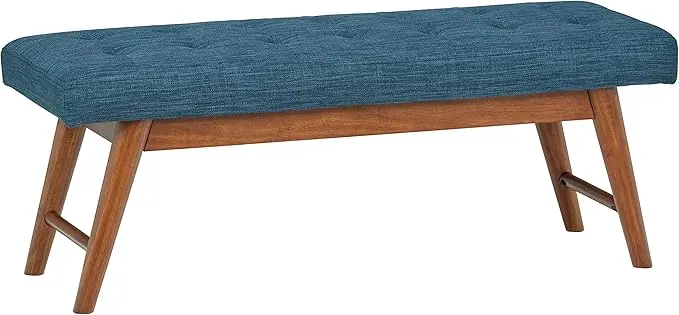 Amazon Basics Modern Haraden Upholstered Button-Tufted Bench