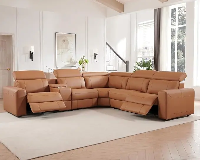 AMERLIFE Power Recliner Sectional Sofa