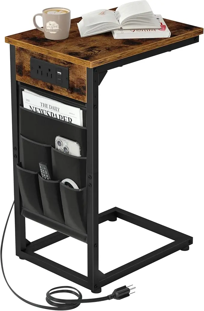 AMHANCIBLE C Shaped End Table