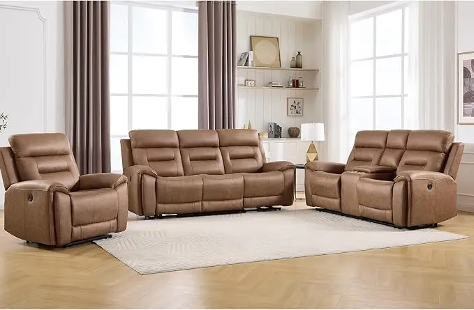 ANJ 3-Piece Power Recliner Sofa Set