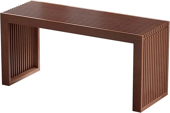 APRTAT Bamboo Dining Bench, 35 inch Farmhouse Decor Indoor Kitchen Table Bench