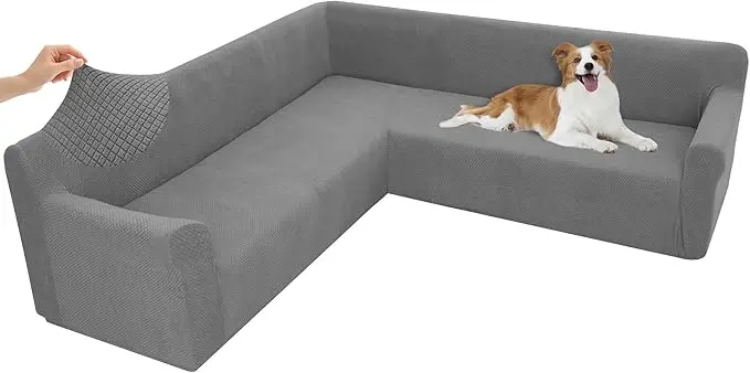 Arfntevss Stretch Sectional Couch Covers L Shaped Corner Sectional Sofa Cover