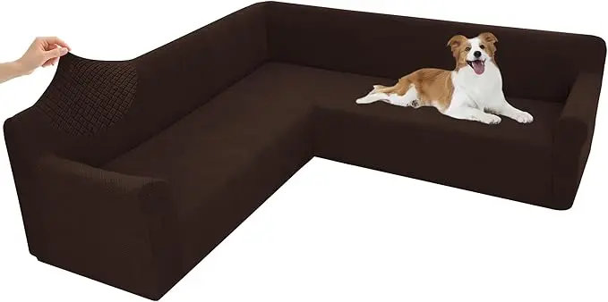 Arfntevss Stretch Sectional Couch Covers L Shaped Corner Sectional Sofa Cover