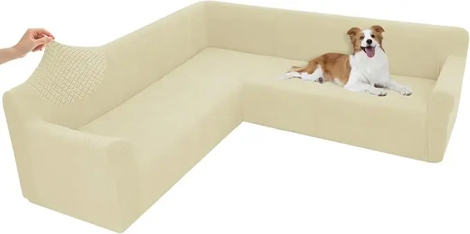 Arfntevss Stretch Sectional Couch Covers L Shaped Corner Sectional Sofa Cover