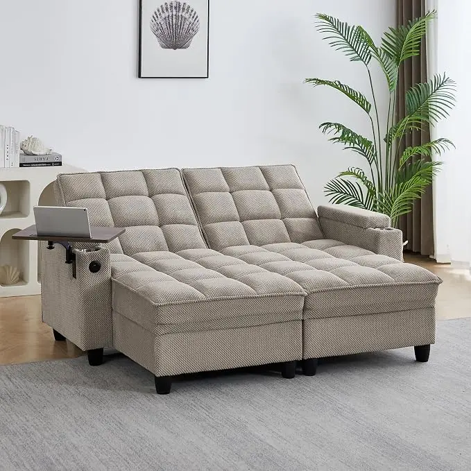 Auvsoce 71" Chaise Lounge Chair Indoor, Convertible Sleeper Sofa Bed