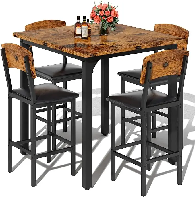 AWQM 5-Piece Dining Table Set, Dining Table Set