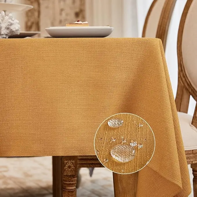 BALCONY & FALCON Rectangle Tablecloth Washable Wrinkle Resistant and Water