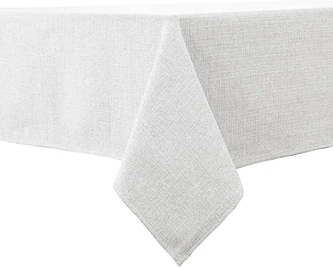 BALCONY & FALCON Rectangle Tablecloth Washable Wrinkle Resistant and Water