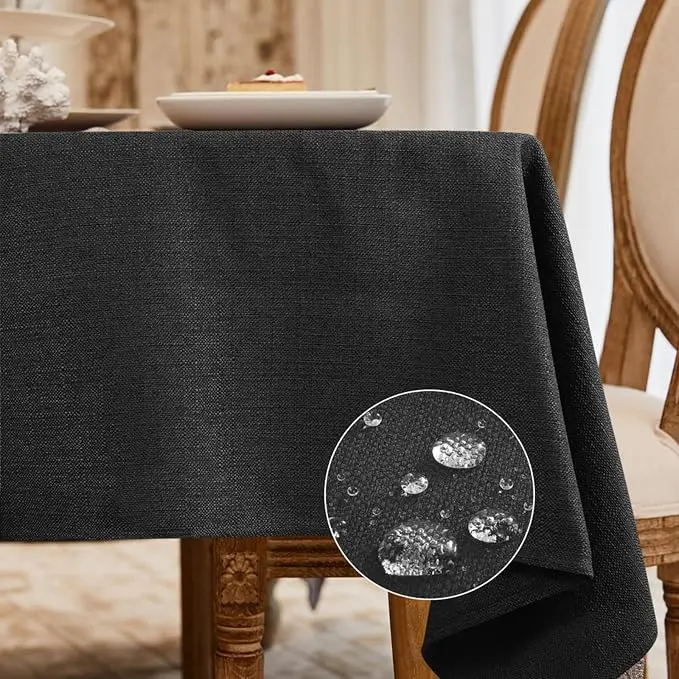 BALCONY & FALCON Rectangle Tablecloth Washable Wrinkle Resistant and Water