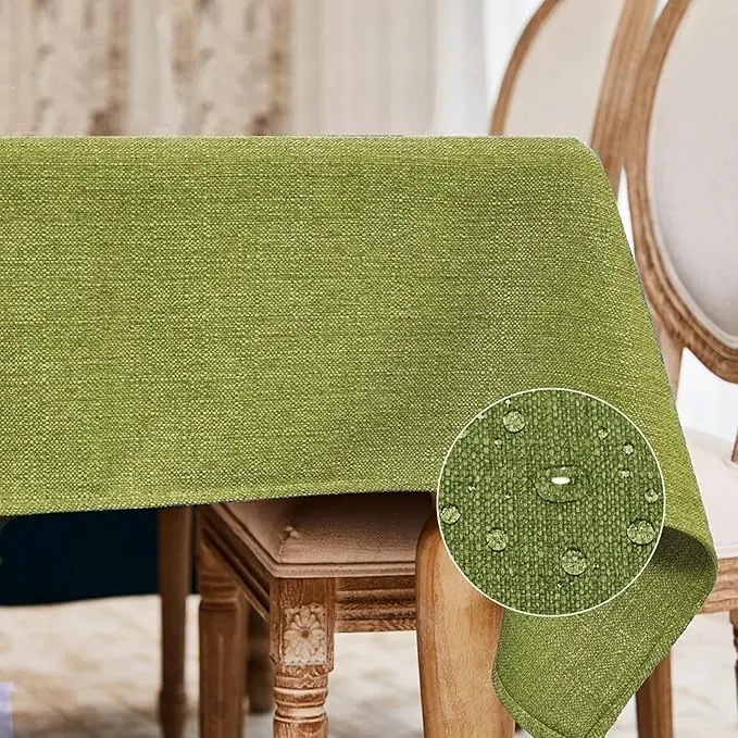 BALCONY & FALCON Rectangle Tablecloth Washable Wrinkle Resistant and Water