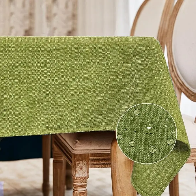 BALCONY & FALCON Rectangle Tablecloth Washable Wrinkle Resistant and Water