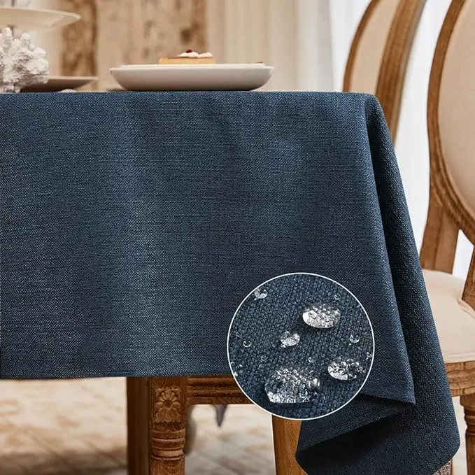 BALCONY & FALCON Rectangle Tablecloth Washable Wrinkle Resistant and Water