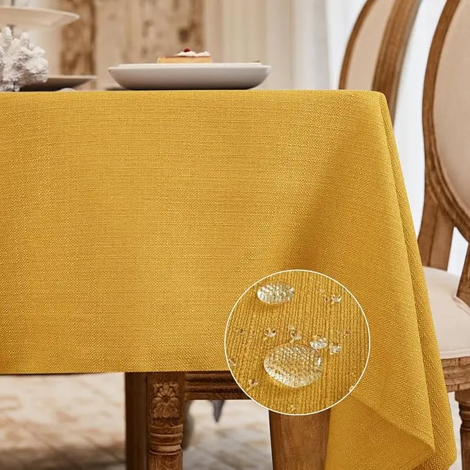 BALCONY & FALCON Rectangle Tablecloth Washable Wrinkle Resistant and Water