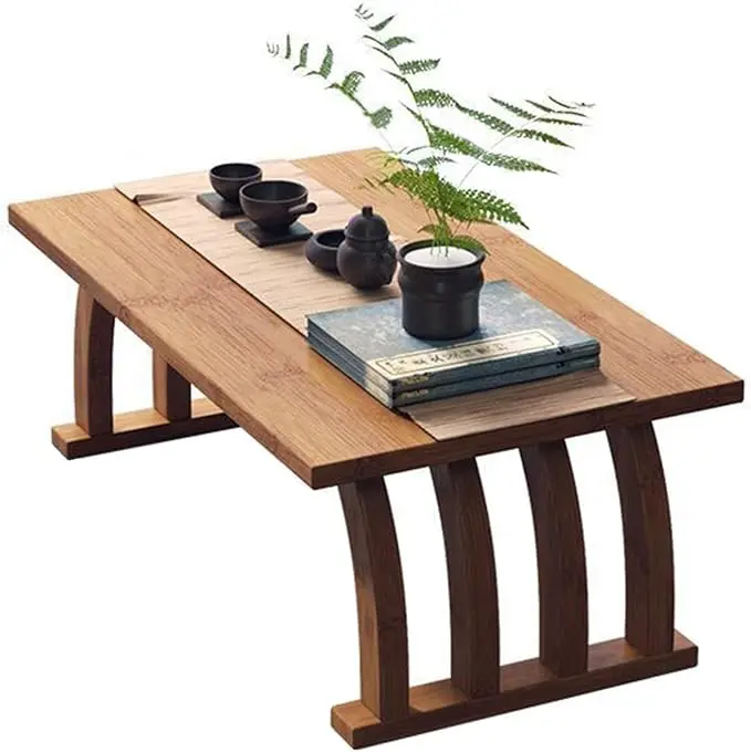 Bamboo Japanese Floor Table, Small Coffee Table & Tea Table, Altar Table
