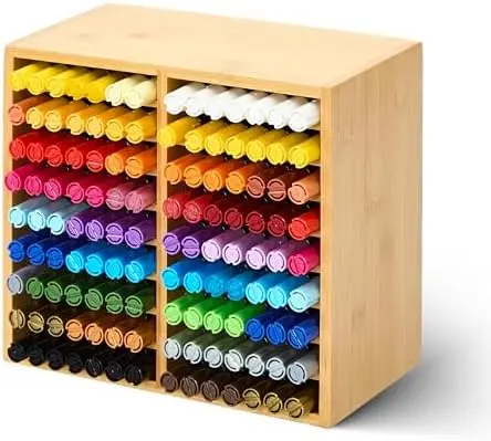 Bamboo Marker Holder Organizer