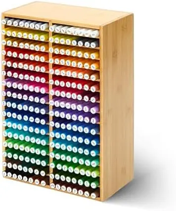 Bamboo Marker Organizer for Desk