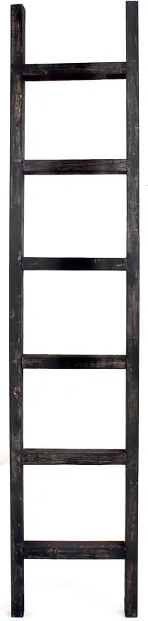 BARNWOODUSA Rustic Decorative Ladder