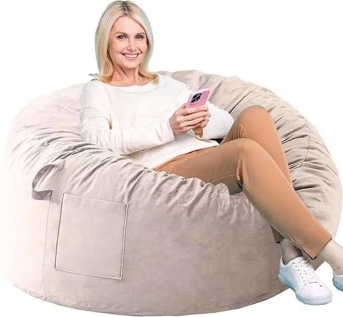Bean Bag Chairs, Memory Foam Stuffing Bean Bag Chair
