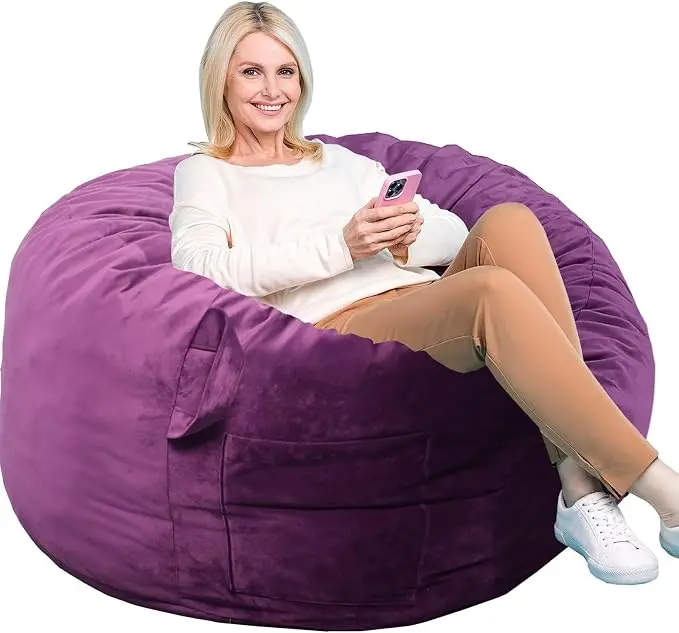 Bean Bag Chairs, Memory Foam Stuffing Bean Bag Chair