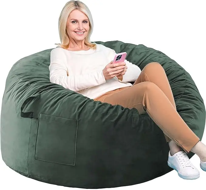 Bean Bag Chairs, Memory Foam Stuffing Bean Bag Chair