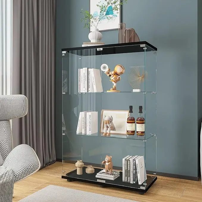 Beauty4U 2 Doors Glass Display Cabinet