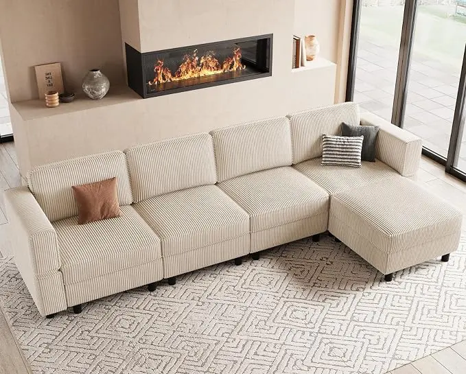 Belffin 5 Seats L Shaped Sectional Couch