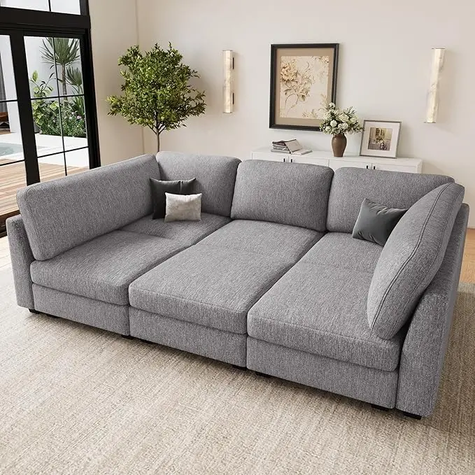Belffin 86.2" Sectional Sleeper Sofa Bed