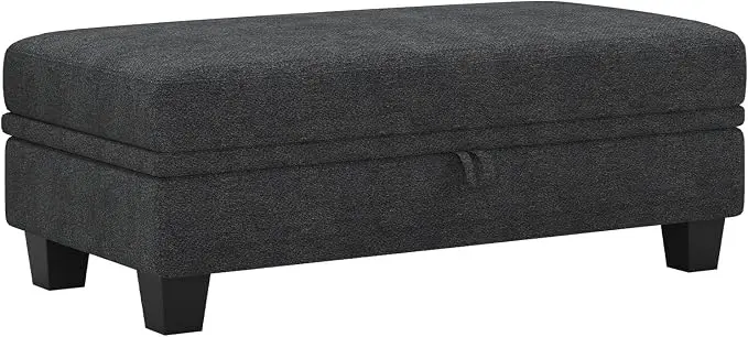 Belffin Fabric Large Ottoman