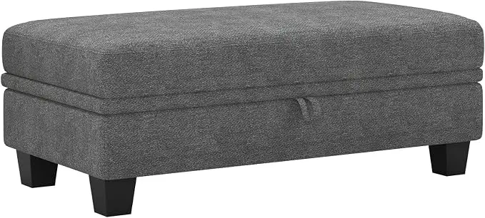 Belffin Fabric Large Ottoman
