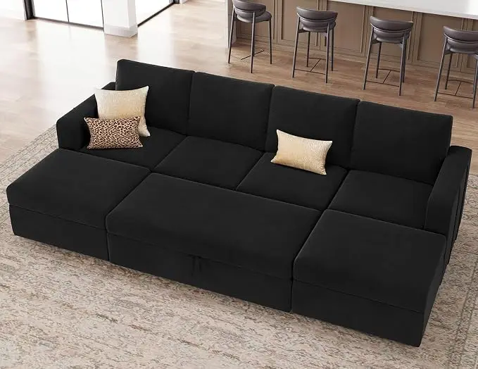 Belffin Modular Sectional Sleeper Sofa Bed