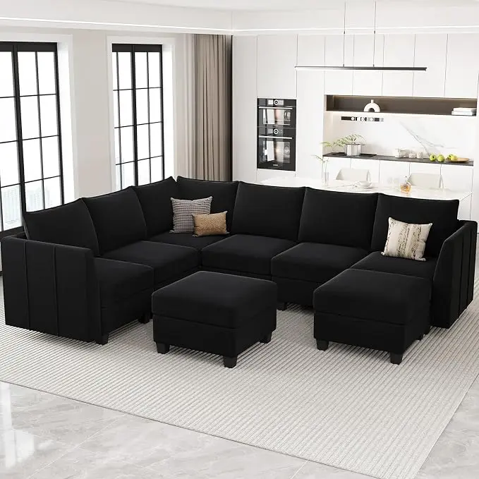 Belffin Modular Sectional Sofa U Shaped Couch