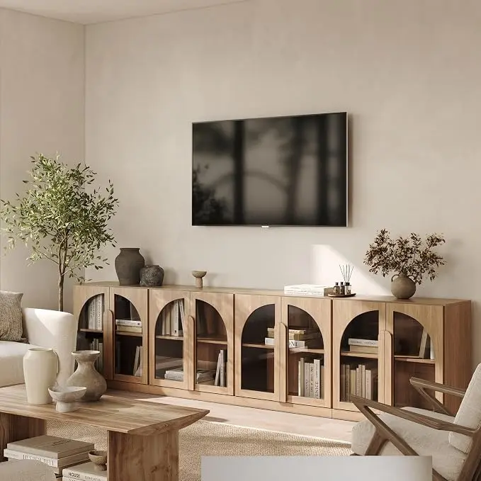 BELLEZE 4-Piece Modular TV Stand Set -Modern Entertainment Center