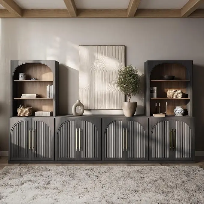 BELLEZE 6-Piece Modular TV Stand, Entertainment Center