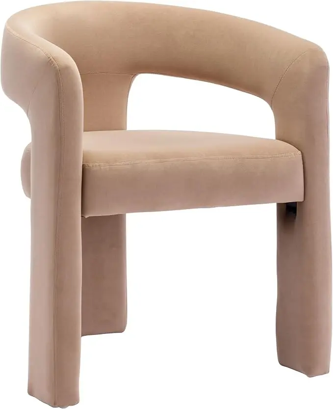 BESTANO Modern Velvet Fabric Upholstered Dining Chairs
