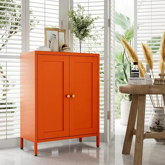 Bevivog Small Bathroom Storage Cabinet, Small Locker Cabinet Sideboard