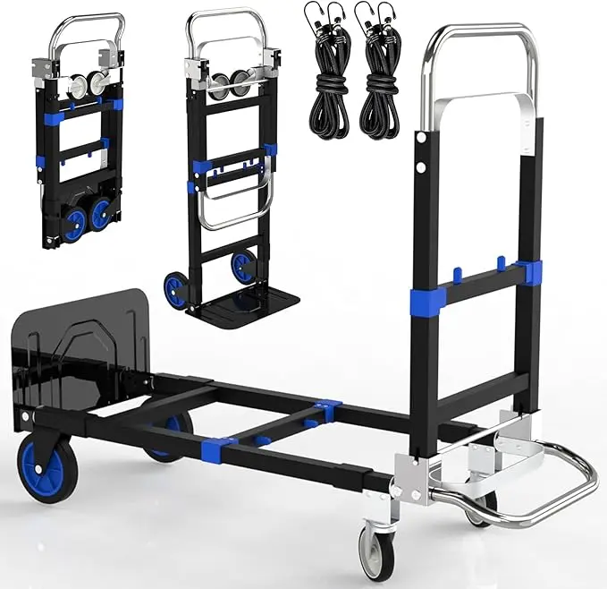 Black Convertible Hand Truck Dolly Cart