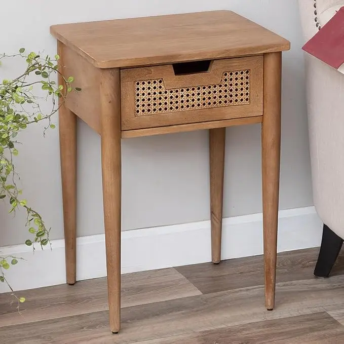 BLACK FOREST DECOR Sea Breeze Woven Accent Table