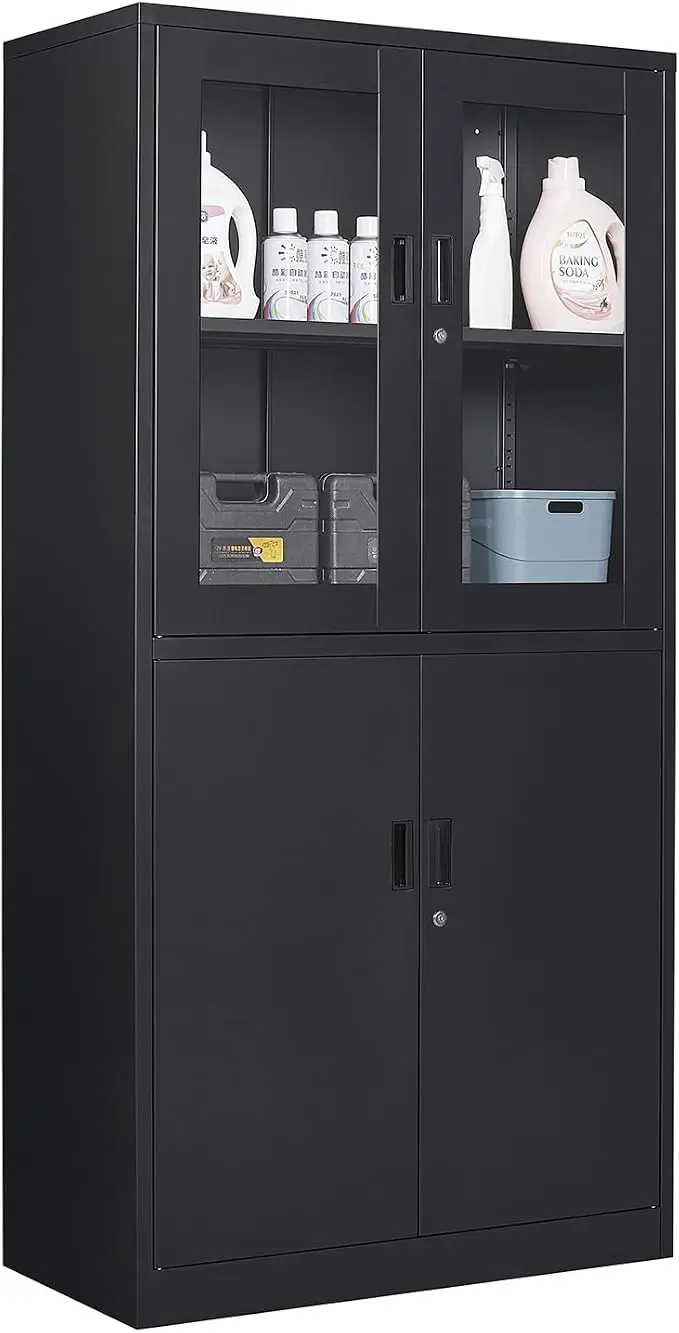 Black Metal Storage Cabinet