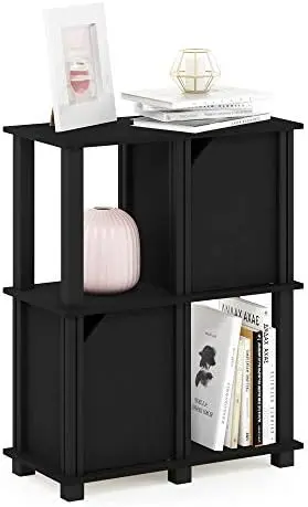 Brahms Storage Shelf, 3-Tier, Black Oak/Black