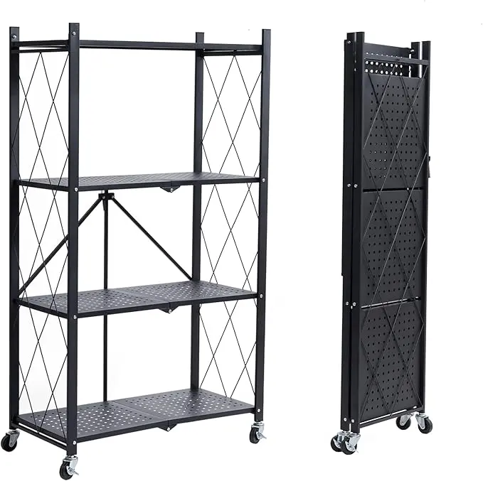 BRIAN & DANY 4-Tier Foldable Storage Shelves