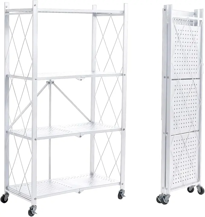 BRIAN & DANY 4-Tier Foldable Storage Shelves