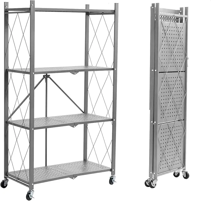 BRIAN & DANY 4-Tier Foldable Storage Shelves