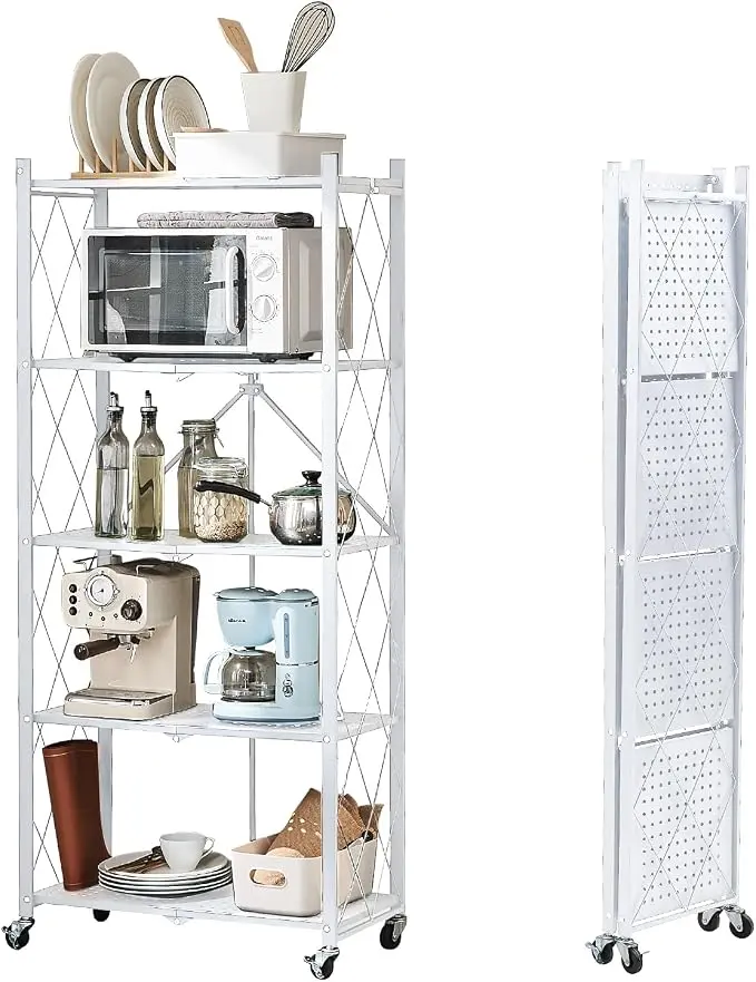 BRIAN & DANY 5-Tier Foldable Storage Shelves